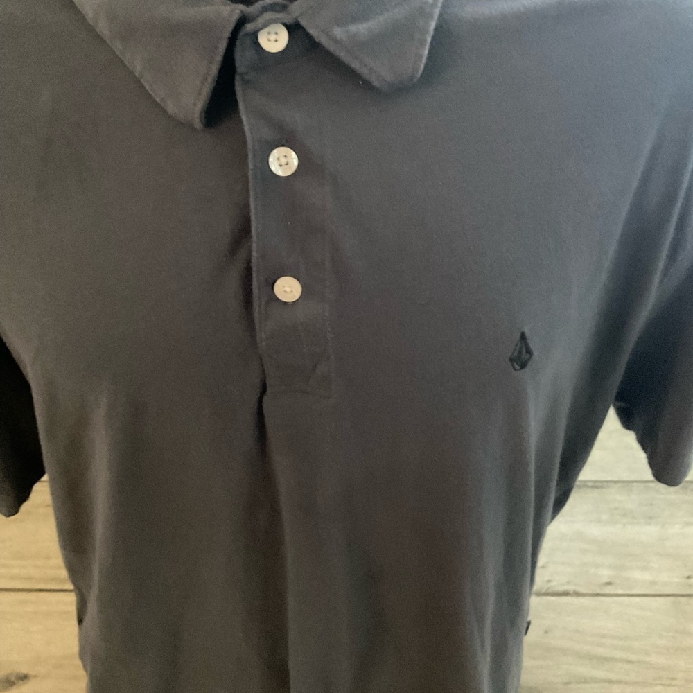 Men’s used Volcom polo shirt size XL grey - Picture 3 of 4